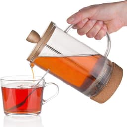 Cafetiere Glas 1 l - French Press Koffiezetapparaat - Koffiemaker - Koffie - Koffiepot - Theepot — thumbnail 4