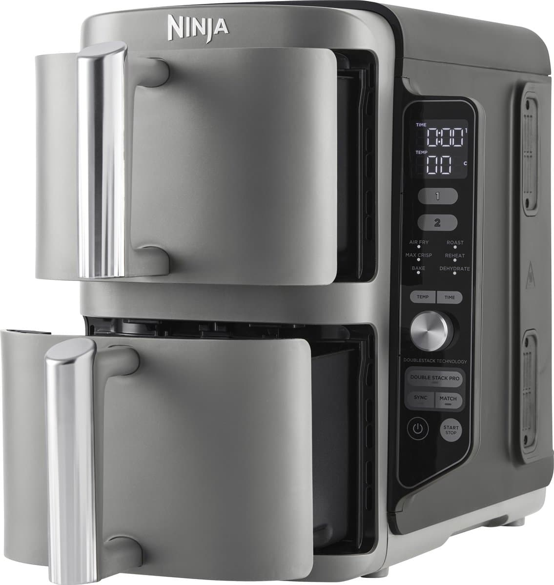 Ninja Double Stack Airfryer XXL - 9.5 Liter - Dubbele Gestapelde Lades - 6 Programma's - Inclusief Kookrekjes - SL400EU — afbeelding 1