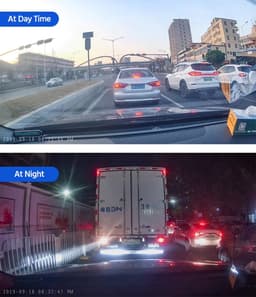 Dashcam Met Achteruitrijcamera - 4k - 10 Inch - IPS-touchscreen - Spiegelcamera Voor Auto - Touchscreen - Videorecorder - Achteruitkijkspiegel - Dashcam -Voor En Achter Camera - Spiegel - Bewegingsdetectie en Parkeerstand - — thumbnail 4