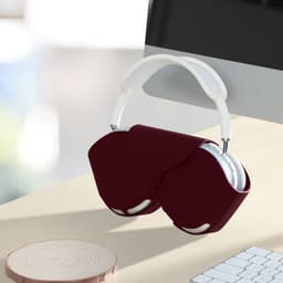 kwmobile cover voor over-ear koptelefoon - geschikt voor Apple AirPods Max / AirPods Max 2 - Van flexibel silicone - In bordeaux-violet — thumbnail 4