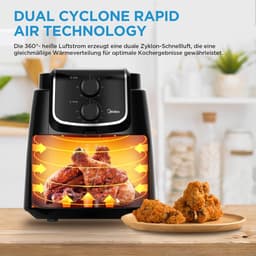 Airfryer XL 4 liter met Dual Cyclone Technologie - Gezonder Frituren met 90% Minder Vet — thumbnail 3