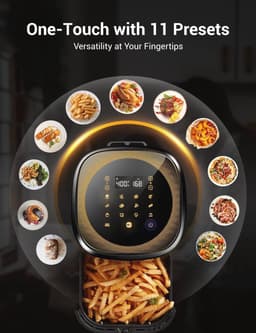 Airfryer 5L Met 11 Voorgeprogrammeerde Programma's - Slimme Heteluchtfriteuse Met Aanraakscherm, Wifi En Receptenapp — thumbnail 4