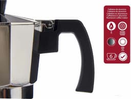 Kinvara Percolator Italiaans koffiezetter - Aluminium - zilver - 300 ml - Koffiezetter — thumbnail 3