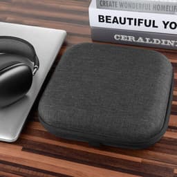 Hoofdtelefoonhoes voor AirPods Max - Harde schaalreistas met kabelopslag - Donkergrijs - Compatibel met Smart Case — thumbnail 2