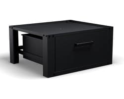 Bodo® - Wasmachine Verhoger - Kast - Ombouw met Lade - Zwart - 63x54x31cm