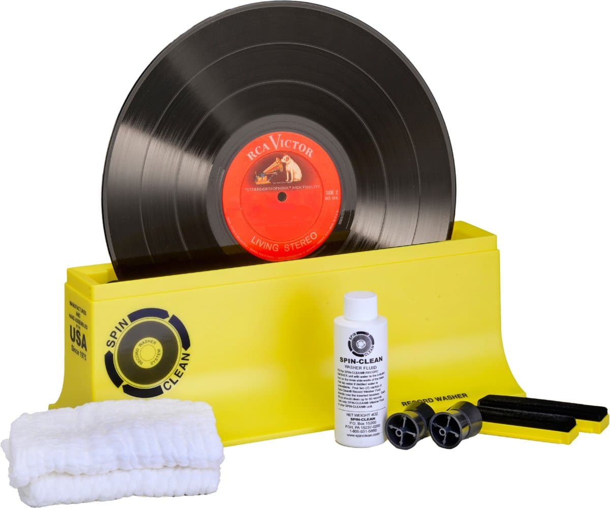 Pro-Ject Spin Clean Record Washer - Grondige Vinylreiniging - Verwijdert Stof & Vuil - Verbetert Geluidskwaliteit – Geel — afbeelding 1