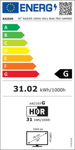 RAIDER Ultra Wide Gaming Monitor - Curved, 30 inch, 200Hz, 1 ms - 2560x1080 — thumbnail 4