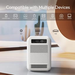Mini-projector 300 lumen ANSI met autofocus - 1080P - stofdicht - optische motor - compatibel met meerdere apparaten Beamer — thumbnail 5