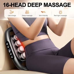 Massagepistool Set - Spierontspanning Tool - Herstel na Sport - 16 Snelheden - 30 Intensiteitsniveaus - Grijs — thumbnail 4