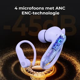 Golden Sound Sport Draadloze oordopjes - 80 uur batterijduur - Active Noise Cancelling - 45dB - Sport oordopjes - Oortjes draadloos - Bluetooth oortjes - Paars — thumbnail 4