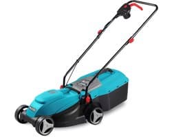 Elektrische Grasmaaier - Grastrimmer - Gazon Onderhoud - Lichtgewicht Kunststof - 32 cm Snijbreedte - Zwart