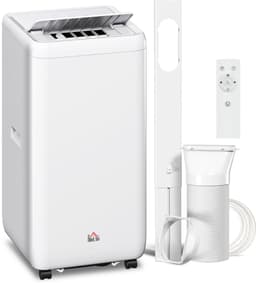 Mobiele Airco - Mobiel Airconditioner 12000 BTU 3,5 kW – 5-in-1 Functies – 24-uurs Timer – Fernbedienung – Voor Kamers Tot 35㎡ – Wit – ABS – 35,5x35x70 cm – 1 Stuk — thumbnail 1