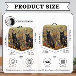 Mixerhoes Keuken - Apparaat Beschermhoes - Keuken Organisatie - Met Opbergvakken - 37 x 27.5 x 38 cm - Bloemenprint — thumbnail 4