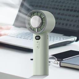 Opvouwbare zakventilator - Hand ventilator - Persoonlijk verkoelen - Stille werking - 16.9 cm - Lichtgroen — thumbnail 5