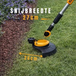 ZMR® Kantenmaaier - Grasmaaier - Accugrasmaaier - Oranje/Zwart - 100cm x 10cm x 10cm — thumbnail 2