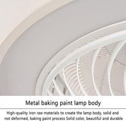 Stille Plafondventilator - Ventilator met Licht - Comfort in Huis - 6 Snelheden Afstandsbediening - 10-25 m² - Bruin — thumbnail 5