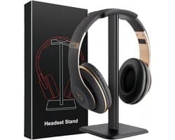Headset Stand - Gaming Headphone Houder - Over-Ear Headphone Stand - Hoofdtelefoon Haak met Anti-Slip TPU Silicone voor Tafel - Display Case (Zwart)