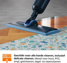 Philips OneUp Elektrische Dweil 5000 series XV5113/01 - Dweilsysteem - Vloerreiniger - Vuil water opzuigen - 2 standen - 70min dweilen - Geen emmer nodig — thumbnail 5