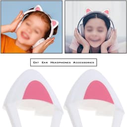 Store_9 - Cat Ears Hoofdtelefoon - Schattige Decoratie - Wit - Verstelbare Riemen - Silicone Cat Ears - Geschikt voor Over-Ear Hoofdtelefoons - Uni... — thumbnail 2