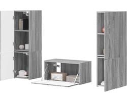 Tv-meubelset - Entertainment unit Media kast - Woonkamer organiseren - Multi-level opslag - 31 x 30 x 60 cm
