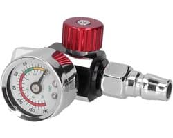Luchtregelaar voor verfspuitpistolen, roestvrij staal G1/4 draad, optimale spuitprestaties en nauwkeurige drukregeling