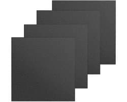 Duurzame ABS kunststof platen, set van 4, 30 x 30 x 0,3 cm, matte afwerking, ideaal voor knutselen, decoratie en mudguards