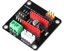 Stappenmotor Driver Uitbreidingsbord - Controle Shield Module - 3D Printer Controle - A4988 DRV8825 Compatibel - 35.56 x 35.56 mm