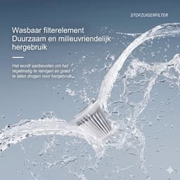 OPTIMERA® 2-in-1 Auto Stofzuiger - Zuigen & Blazen - Kruimeldief - 7 Opzetstukken - Oplaadbaar - Handstofzuiger - Air Duster - Zwart — thumbnail 2