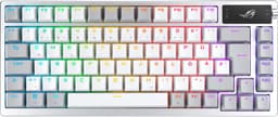 ASUS ROG Azoth - toetsenbord draadloos - USB 2.0, 2.4Ghz, Bluetooth 5.1 - QWERTY - Wit — thumbnail 1