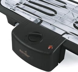 Swiss Haus® SBQ23 Elektrische BBQ - 38 x 22 cm - Staand en Tafelmodel Barbecue - 2000W Tafelbarbecue – Thermostaat Regelbaar – Vaatwasbestendig Rooster - Anti-Roest Grill - Zwart — thumbnail 2