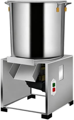 Elektrische Groentehakselaar - Keukenmolen Voedselverwerker - Snel Groenten Verwerken - Krachtige 1800W Motor - 120 kg/u - Zilver — thumbnail 1
