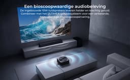 Ultimea Apollo P40 LCD-projector, Full HD Native 1080P 700 ANSI Lumens, 5G WiFi, Keystone-correctie, Grijs — thumbnail 5