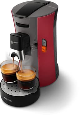 Philips Senseo Select Koffiepadmachine CSA240/90 - Keuze uit 1 of 2 Kopjes - Instelbare Intensiteit - Automatische Uitschakeling - Rood en Kasjmiergrijs — thumbnail 5
