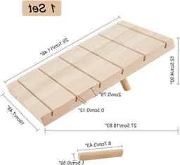 Houten Oorbellen Display Stand - Schuin Achter Cardhouder in Cornsilk met Sieraden Organizer voor Foto's en Kaarten, Perfect voor Winkel en Thuisgebruik — thumbnail 5