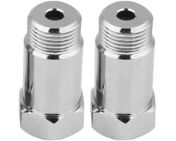 Lambda Probe Adapter 2pcs 45mm M18 x 1.5 voor O2 Sensor, Motorlamp Verwijderaar en Spacer voor Lambdasensor