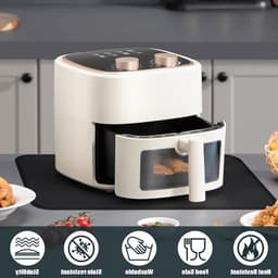 Hittebestendige Siliconen Mat 60 x 40 cm voor Airfryer, Koffiezetter en Oven - Antislip, Waterdicht en Vuurvast voor Keukenoppervlak — thumbnail 3