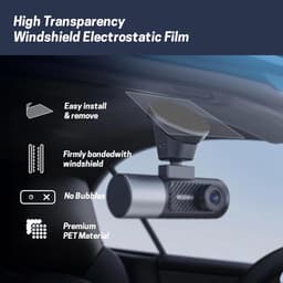 Dashcam Adhesive Pads & Films, Double-Sided Stickers and Transparent Anti-Static Windscreen Films (Pack of 12) — thumbnail 3