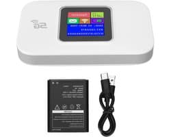 Draagbare WiFi Router - Mobiele Hotspot Sim - Internet Delen - 10 WiFi Gebruikers - 300Mbps - Zwart