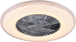 Fantiluxe - Tove - Plafondventilator met verlichting - Chroom - Ø60cm - Afstandsbediening - Met lamp - Plafond ventilator - Slaapkamer — thumbnail 4
