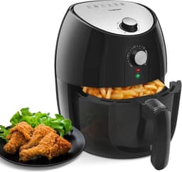 Heteluchtfriteuse - Airfryer - Gezond Frituren - Snelle Bereiding - 35 Liter - Zwart — thumbnail 1