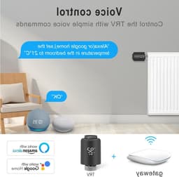 SnelShoppen - Smart Thermostaat Radiator Ventiel - Programmeerbaar, Zigbee Temperatuurregeling, App Besturing, Compatibel met Alexa en Google Home, LC — thumbnail 2