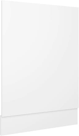 Vaatwasserpaneel met plint - Afwasmachine front - Keuken integratie - Duurzaam spaanplaat - 45 x 67 cm - Hoogglans wit — thumbnail 1