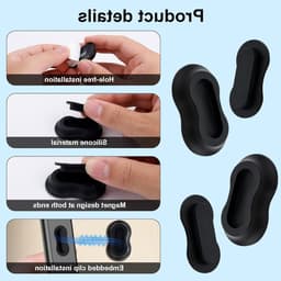 5-delige Magnetische Houder voor Afstandsbediening, Siliconen Zelfklevende Wandbevestiging voor TV, Thuis en Kantoor, Ideaal voor Organisatie en Opberging — thumbnail 3