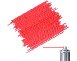 50 Stuks Verlengsproeiers, 12 cm Vervangbare Sprayer Straws voor Smalle Ruimtes, Ideaal voor Verf, Smeermiddelen en Reinigers