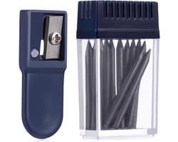 Set van 1 set 2mm passker navullingen met slijper voor tekenen en schoolbenodigdheden, ideaal voor creatief gebruik en precisiewerk