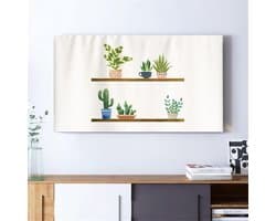 TV Protector Cover - Scherm Beschermhoes - TV Scherm Beschermen - Half Gesloten Achterkant - 47 inch - Plant Decoratie