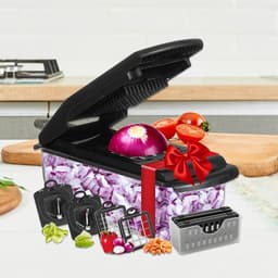 Keuken Hakker - Groente Snijder - Maaltijd Voorbereiding - 18-in-1 Functies - 334 cm Lengte - Zwart — thumbnail 2
