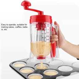 Beslagdispenser Mengmachine - Bakgereedschap Beslagmaker - Gebak Maken - Handbediende Mixer - 215 x 98 x 185 cm - Transparant — thumbnail 3