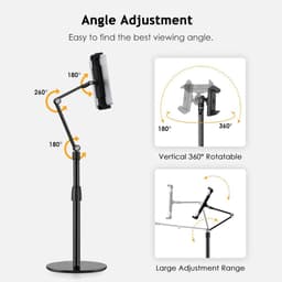 Verstelbare Telefoon- en Tabletstandaard voor Ergonomisch Werkplekgebruik — thumbnail 6