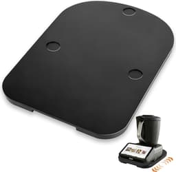 Keukenmachine Glijplank - Rolplank Accessoire - Apparaat Verplaatsen - Met Wielen Bamboe - 41x30 cm - Zwart — thumbnail 1